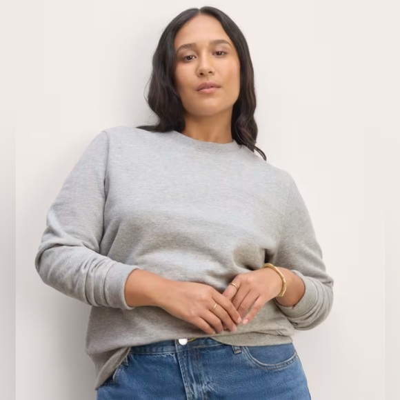 Everlane classic crew sweatshirt new sz XXXS - Picture 1 of 10